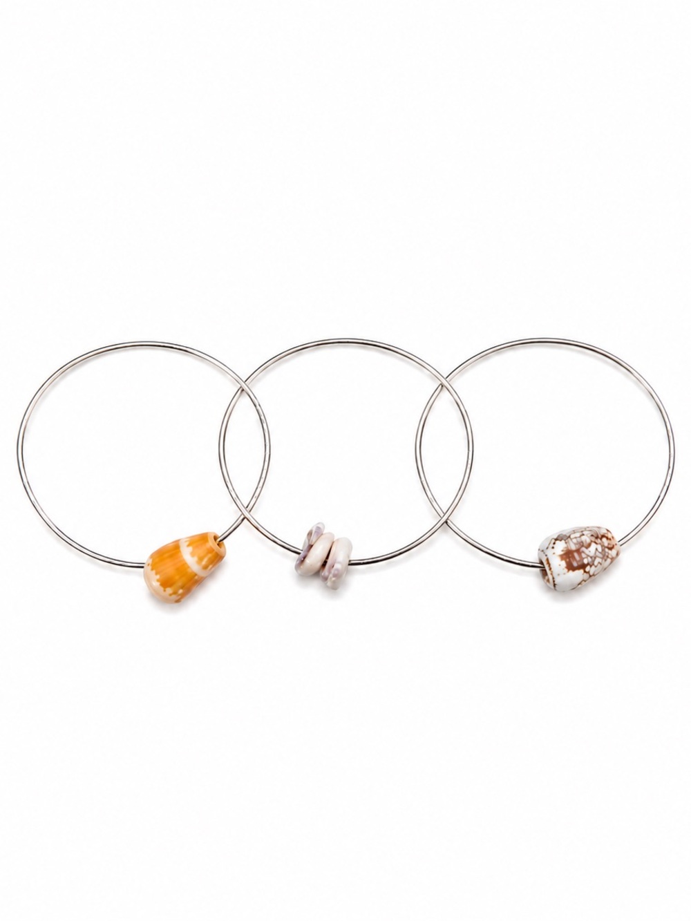 Misha Hawaii silver bangle set